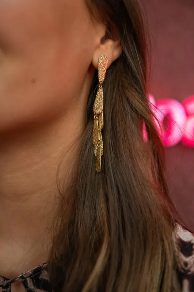 Jewelry and Accessories Earrings Easy Clothes Golden Kacy Earrings