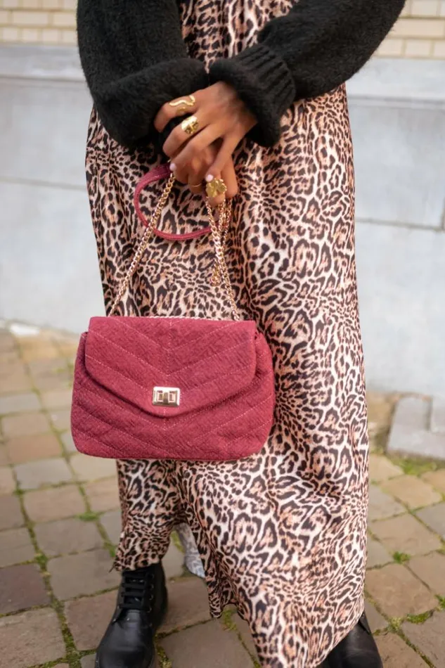 Jewelry and Accessories Handbags Easy Clothes Burgundy Linen Marie Bag