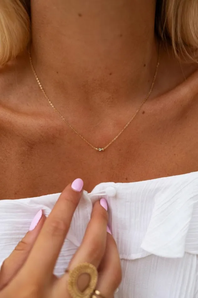 Jewelry and Accessories Necklaces Easy Clothes Golden Ewan Necklace Jewelry and Accessories Necklaces Easy Clothes Golden Ewan Necklace