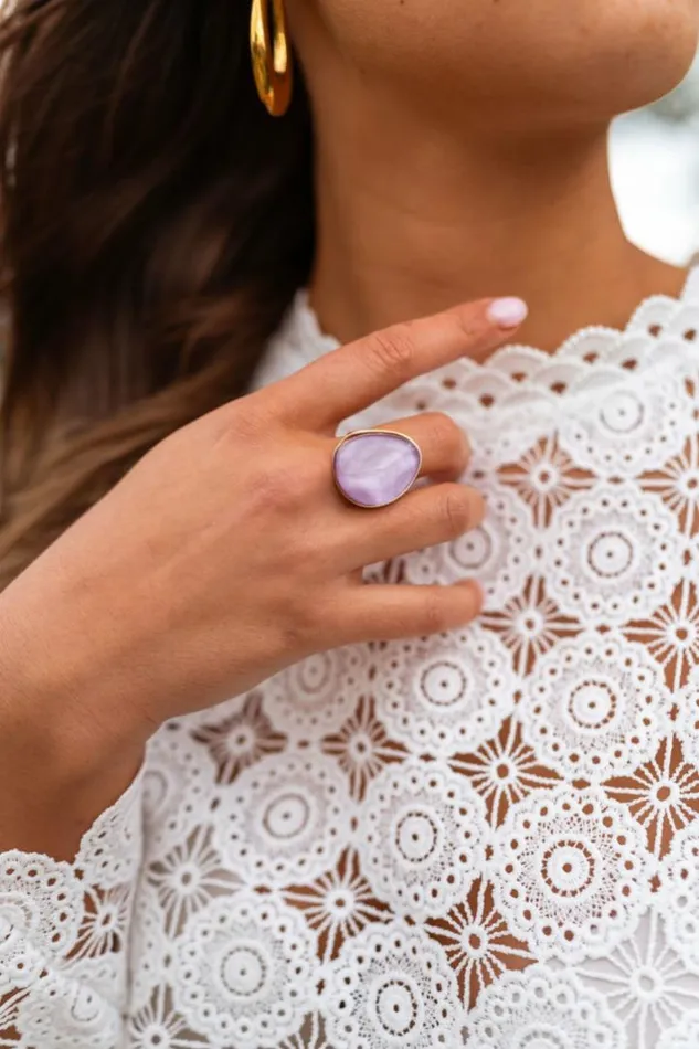 Jewelry and Accessories Rings Easy Clothes Purple Nick Ring Purple