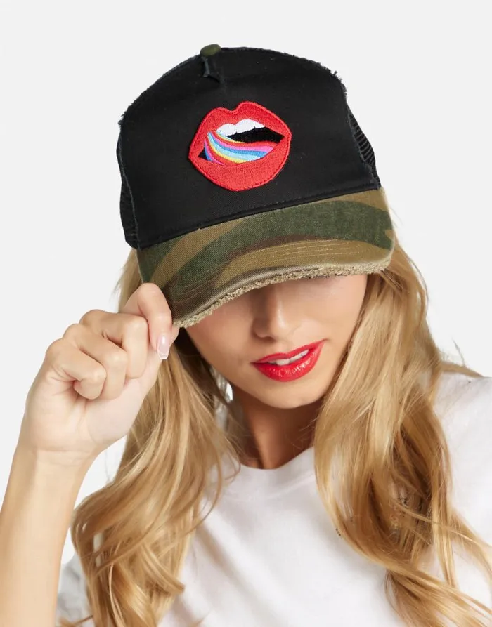 Jilly Candy Lip Blackcamo Women Lauren Moshi Hats