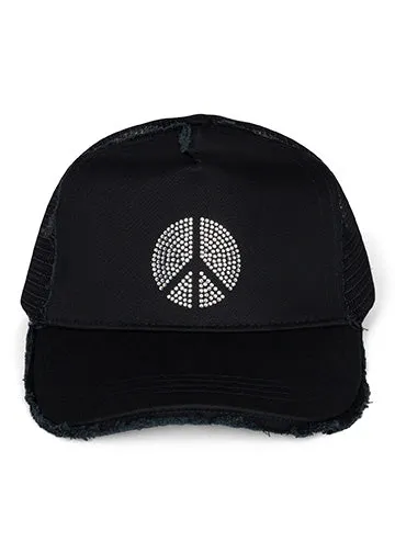 Jilly Crystal Peace Black Women Lauren Moshi Hats