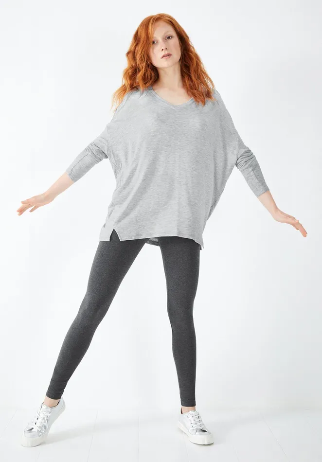 Joggers and Leggings Women Hush Essential Leggings Charcoal Marl