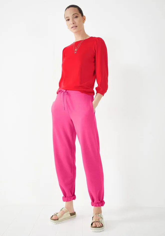 Joggers and Leggings Women Hush Hebe Relaxed Jersey Joggers Hot Pink