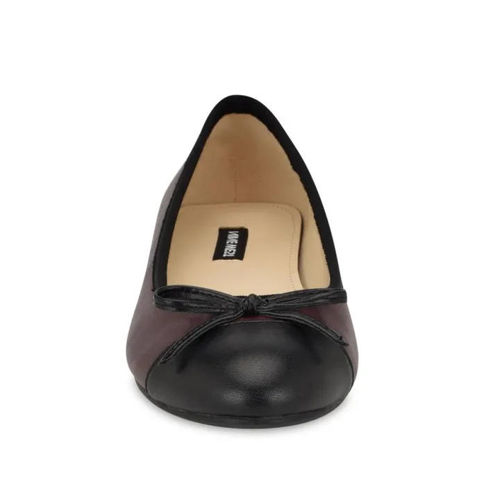 Jolee Cap Toe Ballet Flats Dark Red Leather Women Nine West Flats Jolee Cap Toe Ballet Flats Dark Red Leather Women Nine West Flats