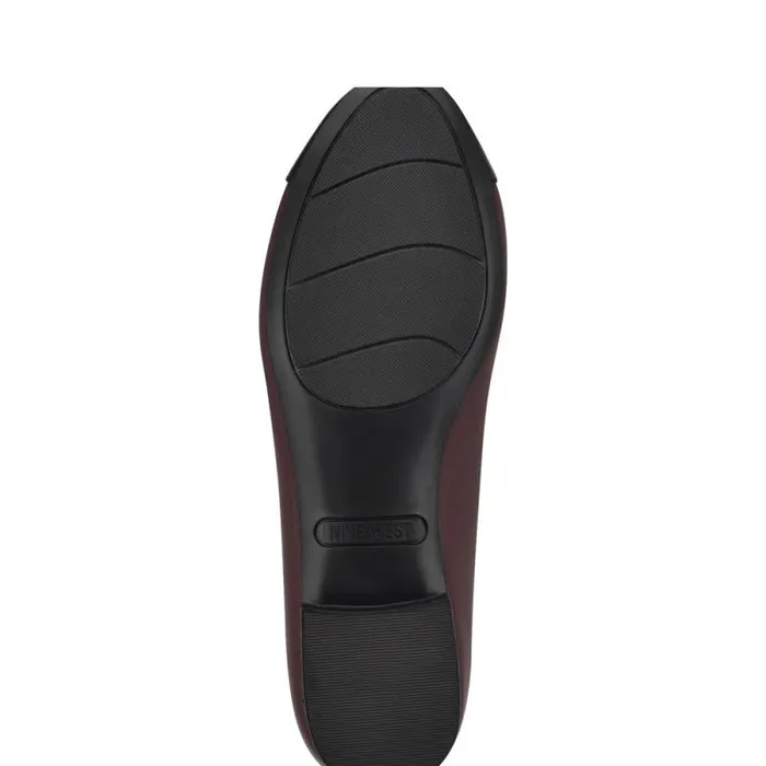 Jolee Cap Toe Ballet Flats Dark Red Leather Women Nine West Flats Jolee Cap Toe Ballet Flats Dark Red Leather Women Nine West Flats