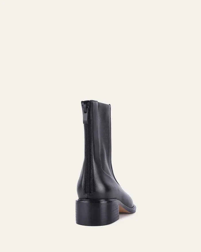 jomercer ANKLE BOOTS Women Olympia flat ankle boots black leather jomercer ANKLE BOOTS Women Olympia flat ankle boots black leather