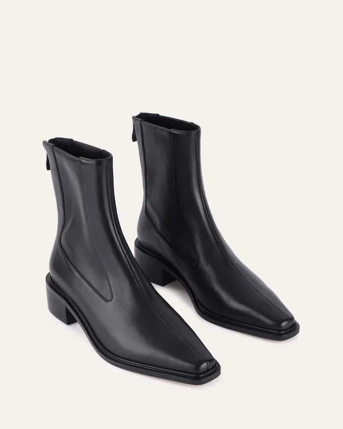 jomercer ANKLE BOOTS Women Olympia flat ankle boots black leather jomercer ANKLE BOOTS Women Olympia flat ankle boots black leather
