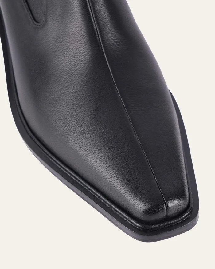 jomercer ANKLE BOOTS Women Olympia flat ankle boots black leather jomercer ANKLE BOOTS Women Olympia flat ankle boots black leather