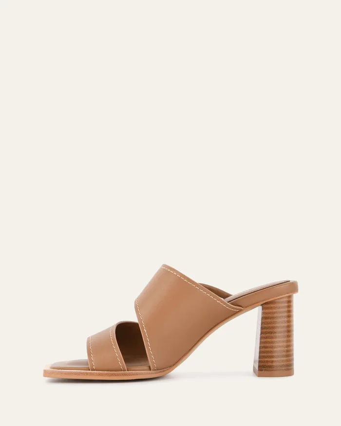 jomercer Cammy mid heel sandals tan leather Women MID SANDALS jomercer Cammy mid heel sandals tan leather Women MID SANDALS
