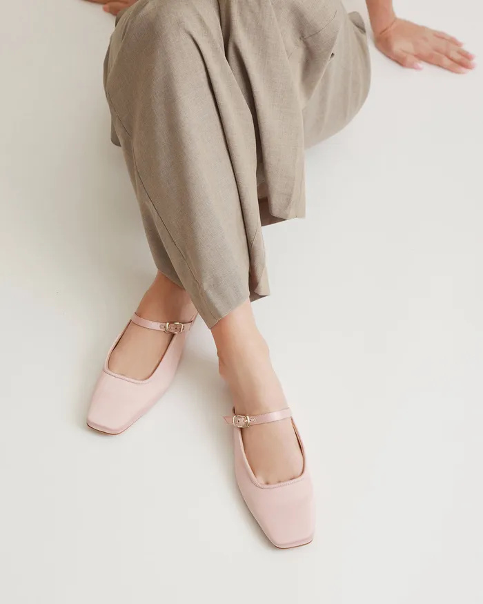 jomercer Sammy dress flats blush satin Women DRESS jomercer Sammy dress flats blush satin Women DRESS