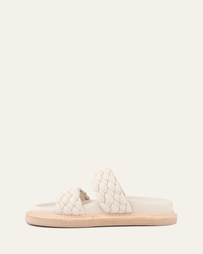 jomercer Vega flat sandals off white leather Women FLAT SANDALS jomercer Vega flat sandals off white leather Women FLAT SANDALS