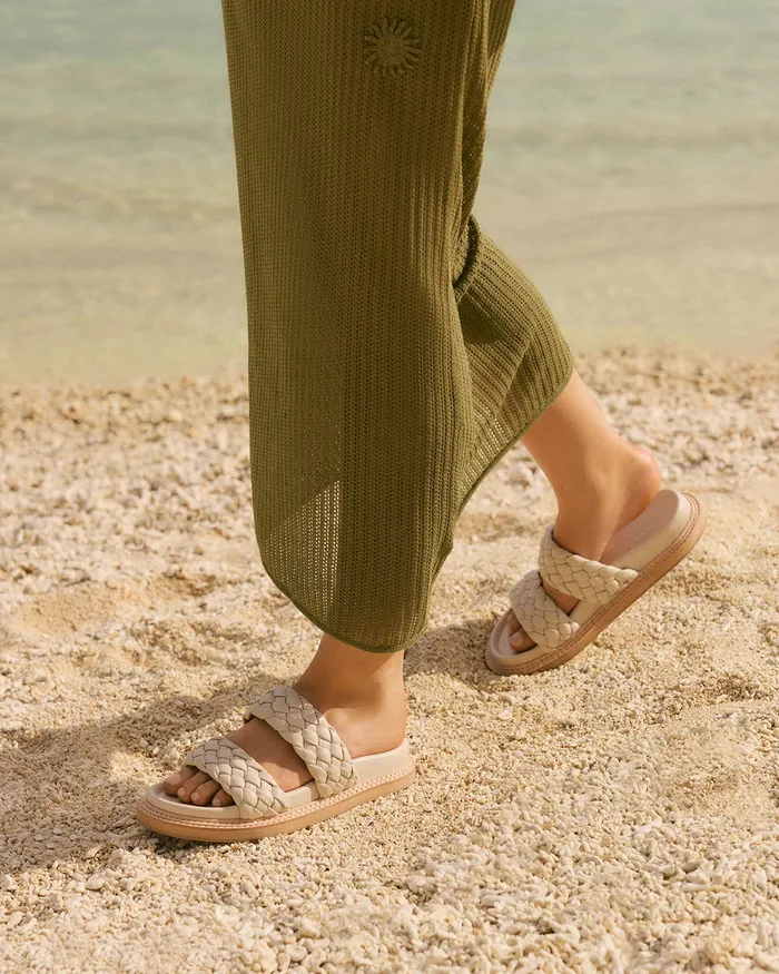 jomercer Vega flat sandals off white leather Women FLAT SANDALS jomercer Vega flat sandals off white leather Women FLAT SANDALS