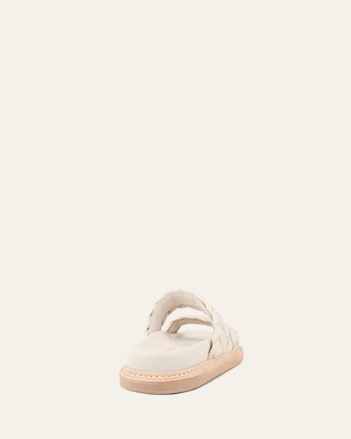 jomercer Vega flat sandals off white leather Women FLAT SANDALS jomercer Vega flat sandals off white leather Women FLAT SANDALS