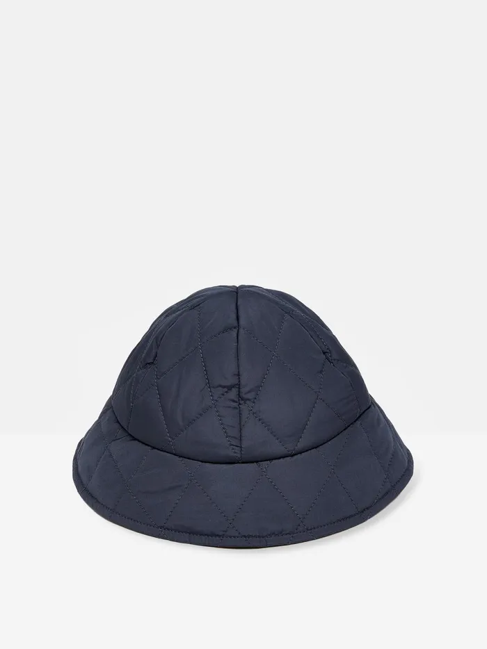 Joules Accessories Girls Navy Quilted Bucket Hat