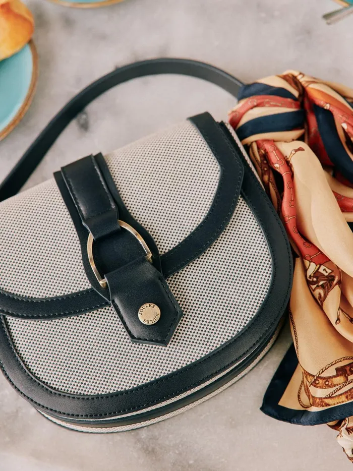 Joules Bags Women Navy Blue Canvas Cross Body Bag