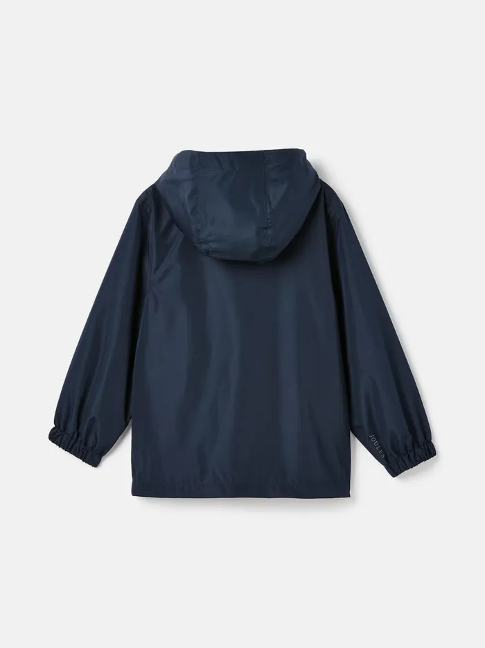 Joules Coats and Jackets Boys Navy Blue Waterproof Packable Raincoat