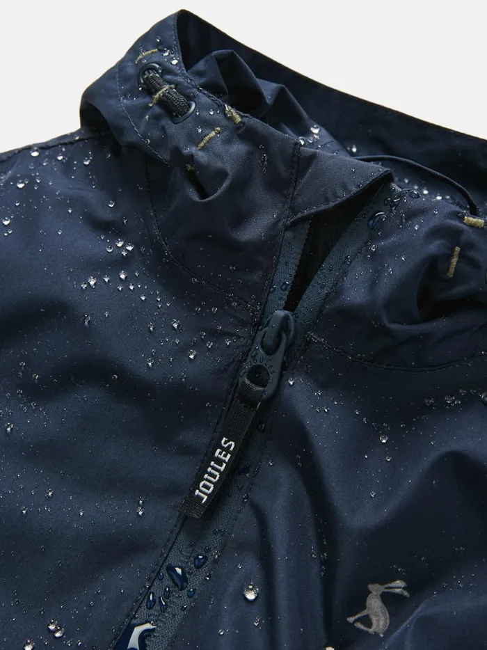 Joules Coats and Jackets Boys Navy Blue Waterproof Packable Raincoat