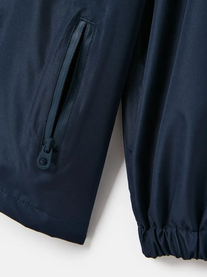 Joules Coats and Jackets Boys Navy Blue Waterproof Packable Raincoat