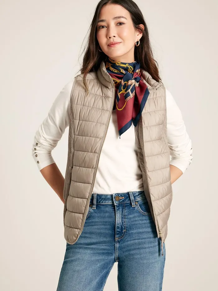 Joules Coats and Jackets Women Pearl Showerproof Padded Gilet