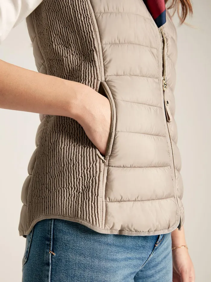 Joules Coats and Jackets Women Pearl Showerproof Padded Gilet