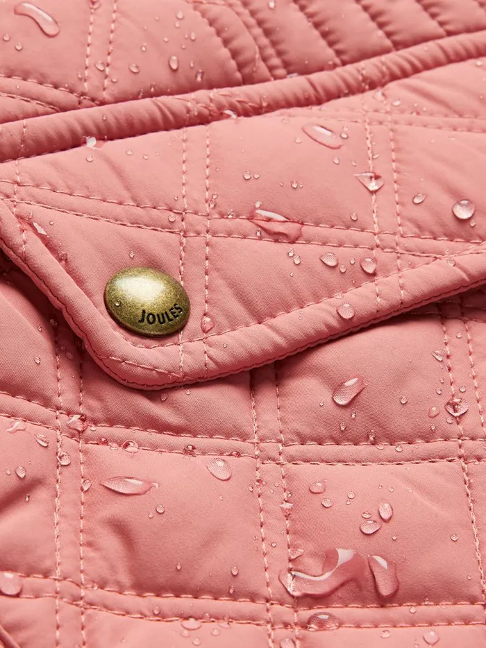Joules Coats and Jackets Women Rose Pink Showerproof Diamond Quilted Gilet