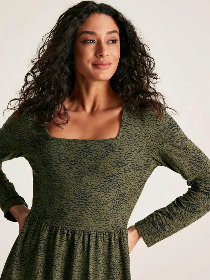 Joules Dresses Women Green Long Sleeve Jersey Dress