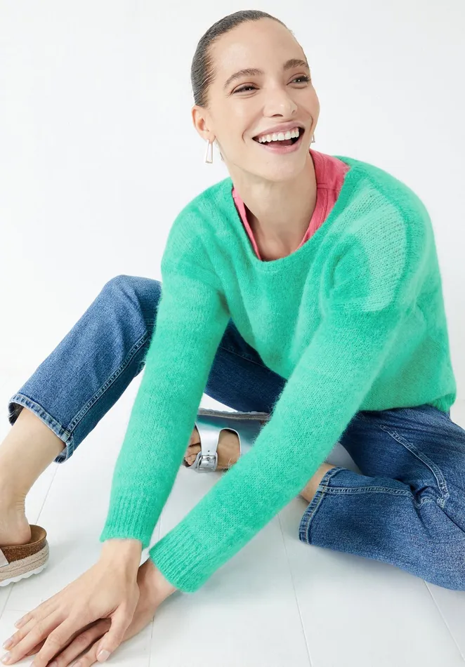Jumpers and Cardigans Women Hush Elwood Ombre Jumper Seafoam Green