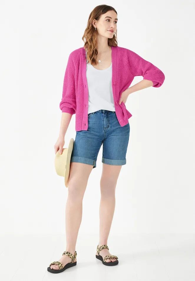 Jumpers and Cardigans Women Hush Margot Cardigan Vibrant Pink