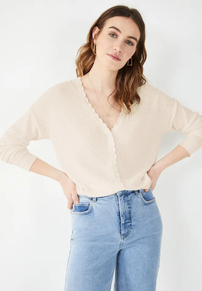 Jumpers and Cardigans Women Hush Megan Cardigan Ecru