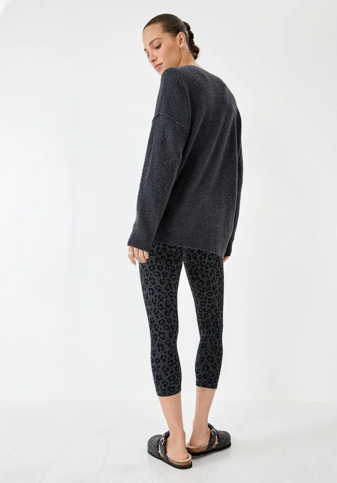 Jumpers and Cardigans Women Hush Naya VNeck Relaxed Jumper Charcoal