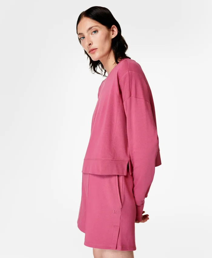 Jumpers Hoodies After Class Crop Sweatshirt Adventure Pink 8211 Sweaty Betty Women