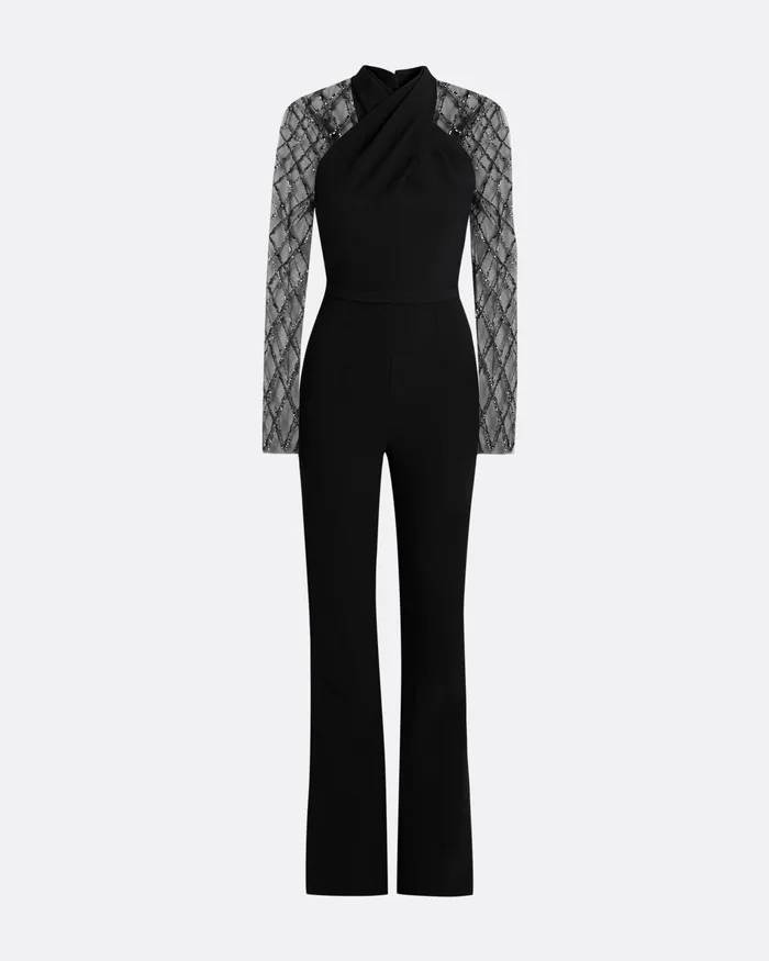 Jumpsuits Safiyaa Women Cat Black Jumpsuit Black