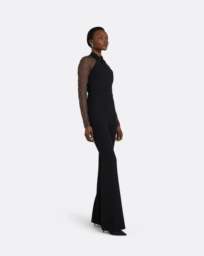 Jumpsuits Safiyaa Women Cat Black Jumpsuit Black