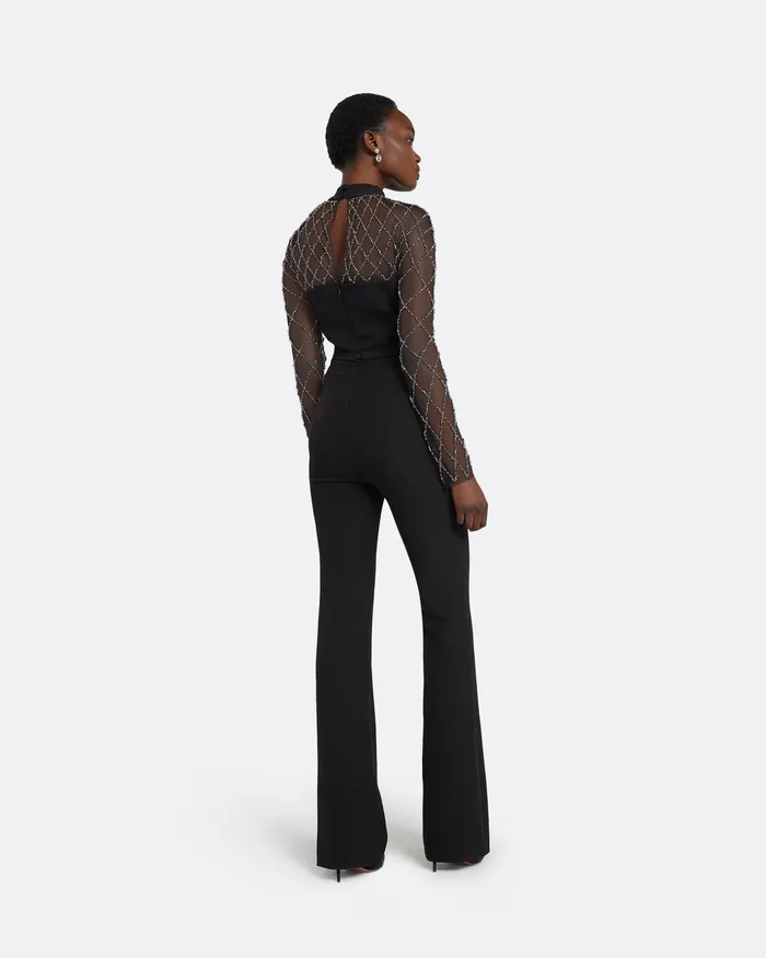 Jumpsuits Safiyaa Women Cat Black Jumpsuit Black