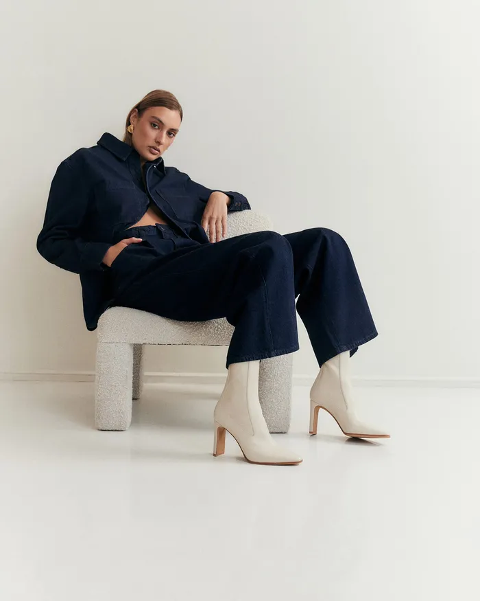 June high ankle boots off white leather HIGH BOOTS jomercer Women June high ankle boots off white leather HIGH BOOTS jomercer Women
