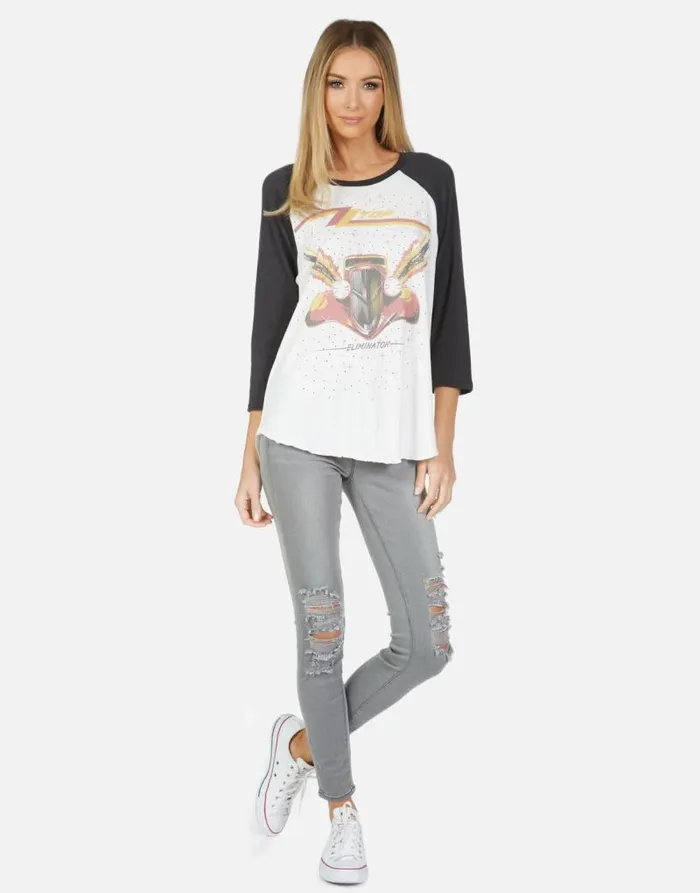 Kenya ZZ Top Eliminator Milkonyx Women Lauren Moshi Short Sleeve