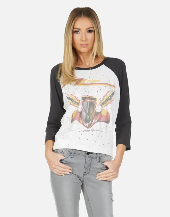 Kenya ZZ Top Eliminator Milkonyx Women Lauren Moshi Short Sleeve
