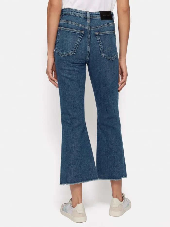 Kick Flare Jean Vintage Mid Blue Women Jigsaw Denim
