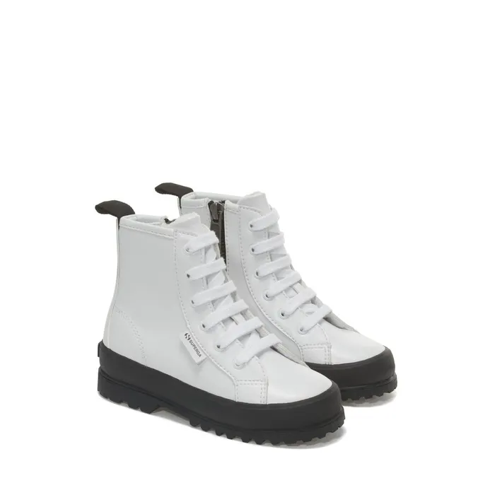 Kids Ankle Boots Kid Unisex 2643 KIDS ALPINA VEGAN MATERIAL Zip WHITE Superga Ankle Boots