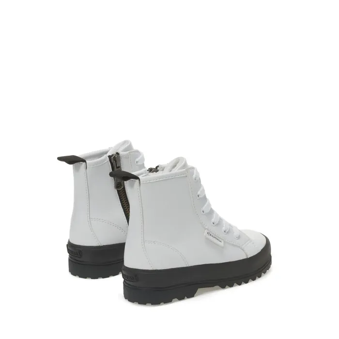 Kids Ankle Boots Kid Unisex 2643 KIDS ALPINA VEGAN MATERIAL Zip WHITE Superga Ankle Boots