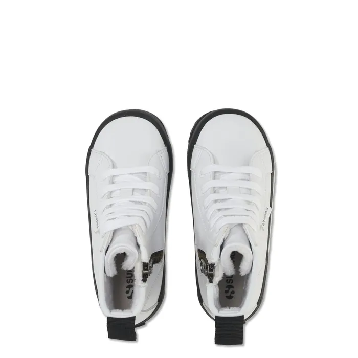 Kids Ankle Boots Kid Unisex 2643 KIDS ALPINA VEGAN MATERIAL Zip WHITE Superga Ankle Boots