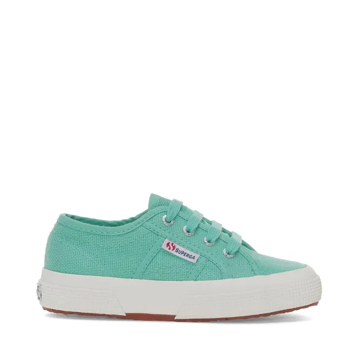 Kids Kid Unisex 2750JCOT CLASSIC Sneaker GREEN WATERFAVORIO Superga Low Cut