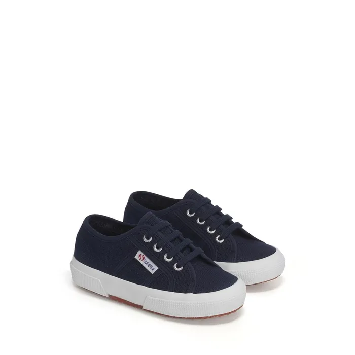 Kids Kid Unisex 2750JCOT CLASSIC Sneaker NAVYFWHITE Superga Low Cut