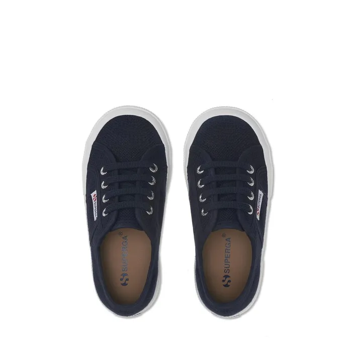 Kids Kid Unisex 2750JCOT CLASSIC Sneaker NAVYFWHITE Superga Low Cut