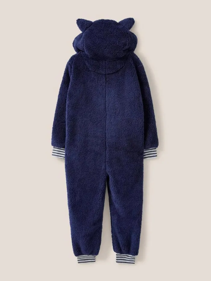 Kids PYJAMAS White Stuff Penguin Onesie Chambray Blue Kids PYJAMAS White Stuff Penguin Onesie Chambray Blue