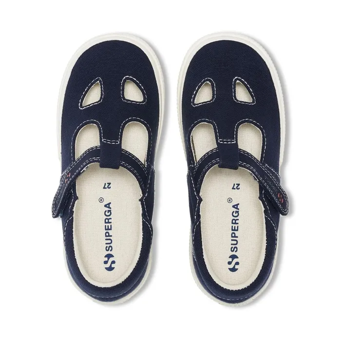 Kids Sandals Kid Unisex 2662 KIDS COTTON EYES Sandal BLUE NAVYFAVORIO Superga Sandals