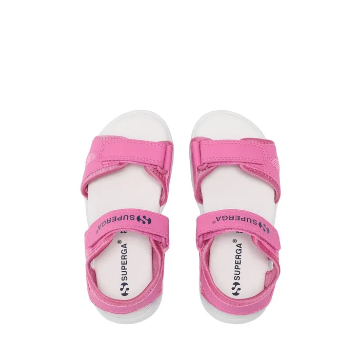 Kids Sandals Kid Unisex 3999 KIDS SYNTHETIC MATERIAL Sandal PINK FUCHSIAWHITE Superga Sandals