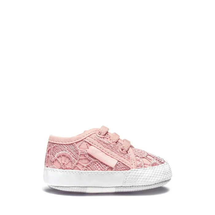 Kids Sneakers Girl 4006MACRAMEB Low Cut PINK BLUSHFAVORIO Superga Newborns