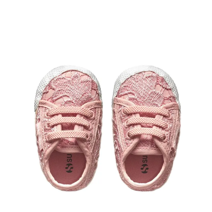 Kids Sneakers Girl 4006MACRAMEB Low Cut PINK BLUSHFAVORIO Superga Newborns